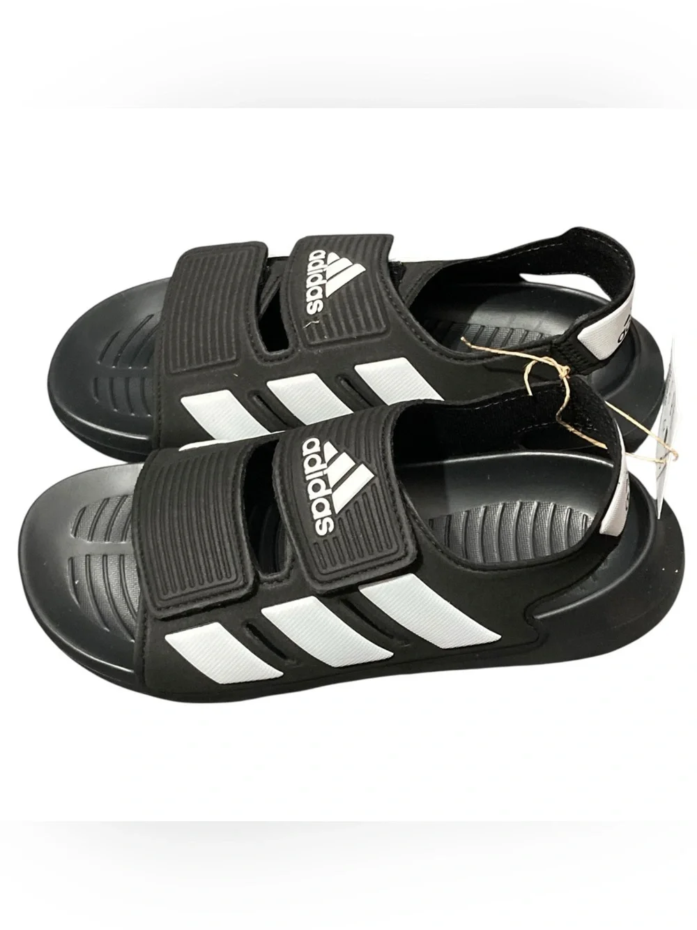 NEW Kids' Adidas Black Altaswim 2.0 Water Shoes Sandals - Size 2